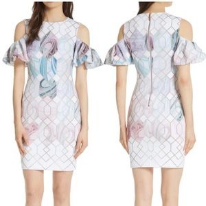 Ted Baker London Krimba Sea Clouds Cold shoulder